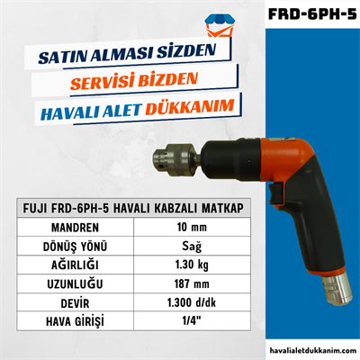 FUJI FRD-6PH-5 Havalı Kabzalı Matkap 10 mm