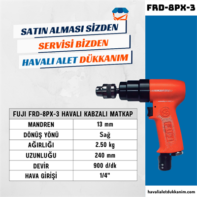 FUJI FRD-8PX-3 Havalı Kabzalı Matkap 13 mm