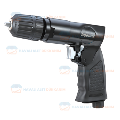 SAPPOWER D10-1C Havalı Matkap 10 mm Sağ-Sol