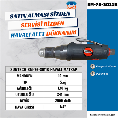 SUNTECH SM-76-3011B Havalı Matkap Düz Tip 10 mm