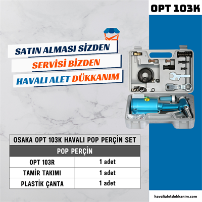 OSAKA OPT 103K Havalı Pop Perçin Set