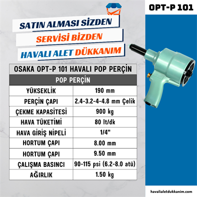 OSAKA OPT-P 101 Havalı Pop Perçin