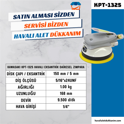 KAWASAKI KPT-1325 Havalı Eksantrik Dairesel Zımpara