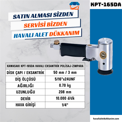 KAWASAKI KPT-165DA Havalı Eksantrik Polisaj-Zımpara