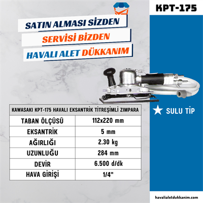 KAWASAKI KPT-175 Havalı Eksantrik Titreşimli Zımpara