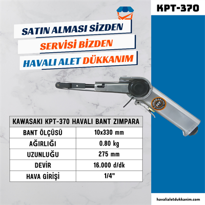 KAWASAKI KPT-370 Havalı Bant Zımpara
