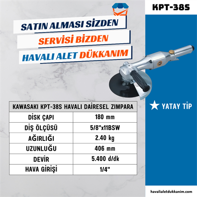 KAWASAKI KPT-38S Havalı Dairesel Zımpara