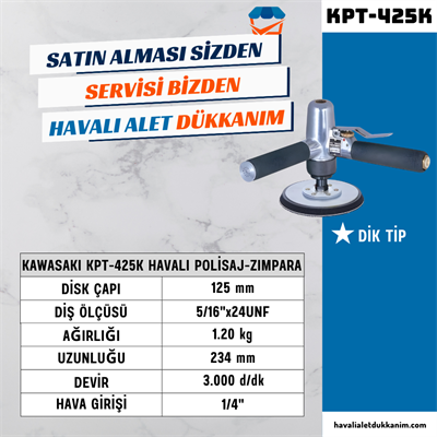 KAWASAKI KPT-425K Havalı Polisaj-Zımpara