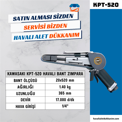 KAWASAKI KPT-520 Havalı Bant Zımpara