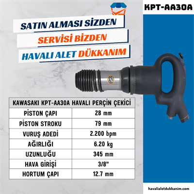 KAWASAKI KPT-AA30A Havalı Perçin Çekici