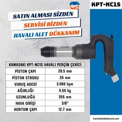 KAWASAKI KPT-NC1S Havalı Perçin Çekici
