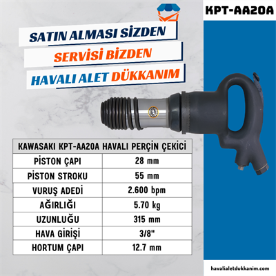 KAWASAKI KPT-AA20A Havalı Perçin Çekici
