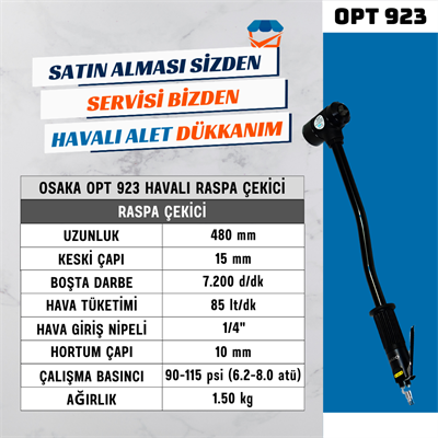 OSAKA OPT 923 Havalı Raspa Çekici