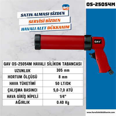 GAV OS-25054M Havalı Silikon Tabancası
