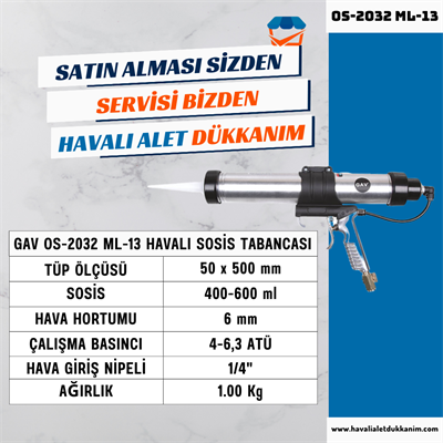 GAV OS-2032 ML-13 Havalı Sosis Tabancası