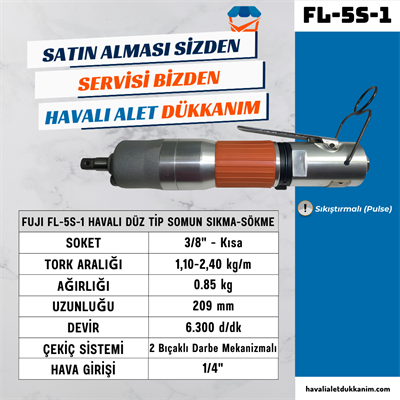 FUJI FL-5S-1 Havalı Düz Tip Somun Sıkma-Sökme