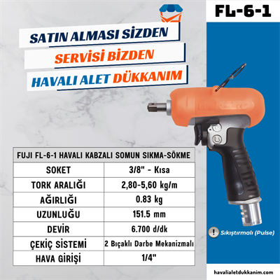 FUJI FL-6-1 Havalı Kabzalı Somun Sıkma-Sökme