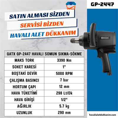GATX GP-2447 Havalı Somun Sıkma-Sökme 1