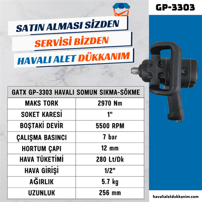 GATX GP-3303 Havalı Somun Sıkma-Sökme 1