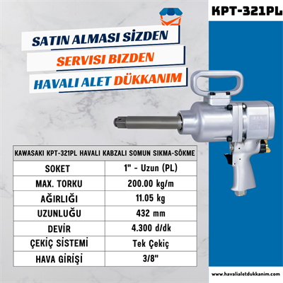 KAWASAKI KPT-321PL Havalı Kabzalı Somun Sıkma-Sökme 1