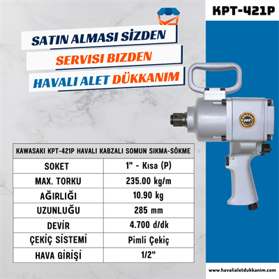 KAWASAKI KPT-421P Havalı Kabzalı Somun Sıkma-Sökme 1