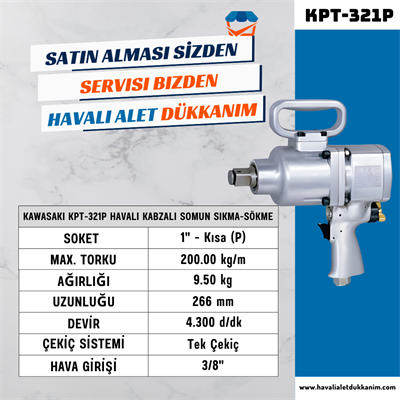 KAWASAKI KPT-321P Havalı Kabzalı Somun Sıkma-Sökme 1