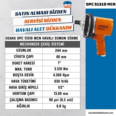 OSAKA OPC 51310 MCN Havalı Somun Sökme 1