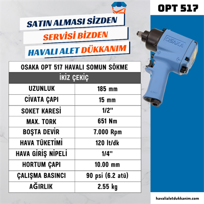 OSAKA OPT 517 Havalı Somun Sökme 1/2