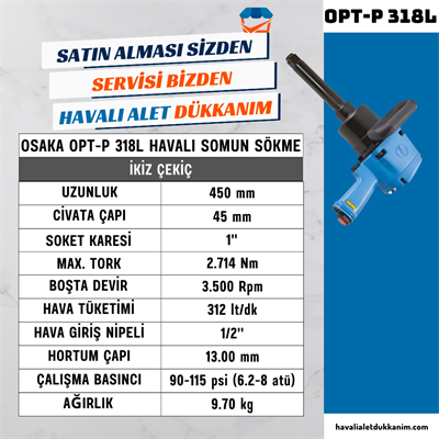 OSAKA OPT-P 318L Havalı Somun Sökme 1