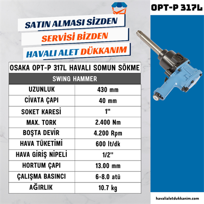 OSAKA OPT-P 317L Havalı Somun Sökme 1