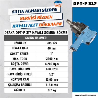 OSAKA OPT-P 317 Havalı Somun Sökme 1