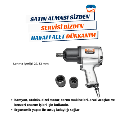 RETTA RFD4600 Havalı Somun Sökme 3/4