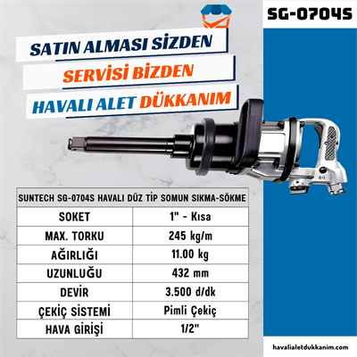 SUNTECH SG-0704S Havalı Düz Tip Somun Sıkma-Sökme 1