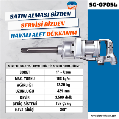 SUNTECH SG-0705L Havalı Düz Tip Somun Sıkma-Sökme 1