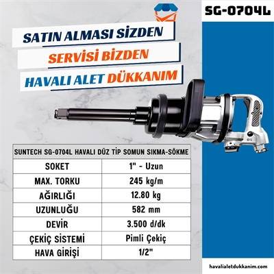 SUNTECH SG-0704L Havalı Düz Tip Somun Sıkma-Sökme 1