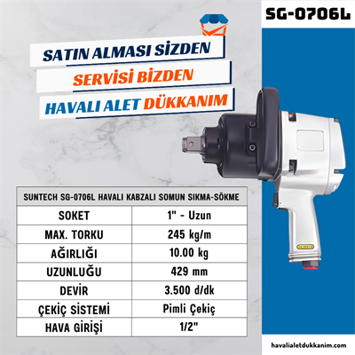 SUNTECH SG-0706L Havalı Kabzalı Somun Sıkma-Sökme 1