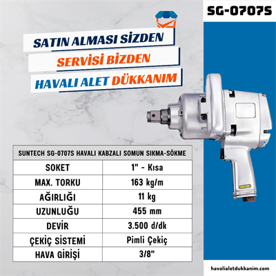 SUNTECH SG-0707S Havalı Kabzalı Somun Sıkma-Sökme 1