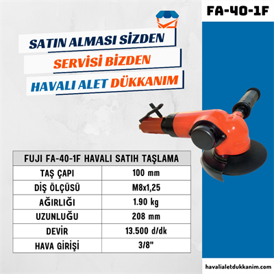 FUJI FA-40-1F Havalı Satıh Taşlama 100 mm