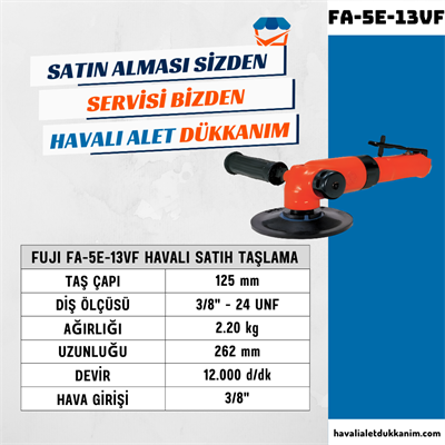 FUJI FA-5E-13VF Havalı Satıh Taşlama 125 mm