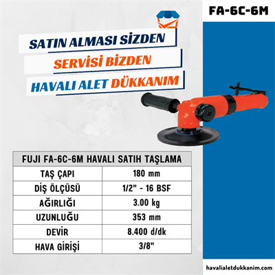 FUJI FA-6C-6M Havalı Satıh Taşlama 180 mm