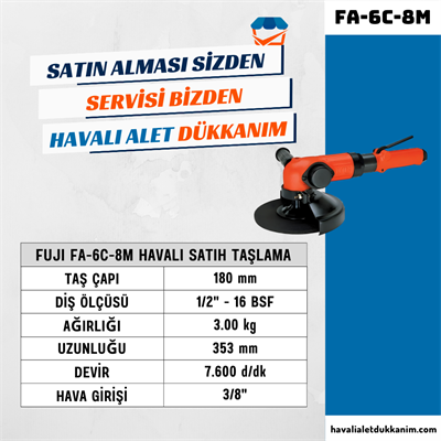 FUJI FA-6C-8M Havalı Satıh Taşlama 180 mm