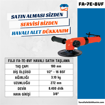 FUJI FA-7E-8VF Havalı Satıh Taşlama 180 mm
