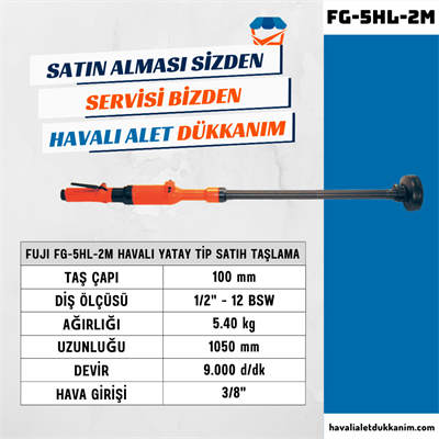 FUJI FG-5HL-2M Havalı Yatay Tip Satıh Taşlama 100 mm