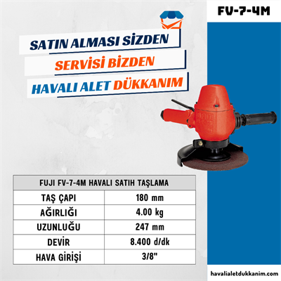FUJI FV-7-4M Havalı Satıh Taşlama 180 mm