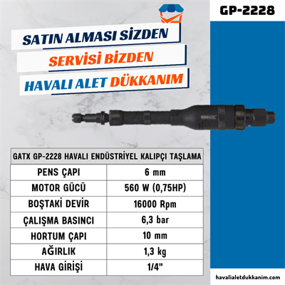 GATX GP-2228 Havalı Endüstriyel Kalıpçı Taşlama