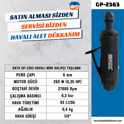 GATX GP-2363A Havalı Mini Kalıpçı Taşlama