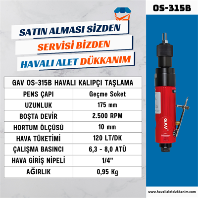 GAV OS-315B Havalı Lastik Taşlama