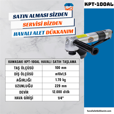 KAWASAKI KPT-100AL Havalı Satıh Taşlama 100 mm