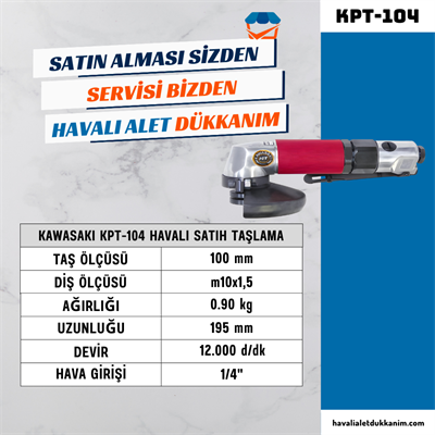 KAWASAKI KPT-104 Havalı Satıh Taşlama 100 mm