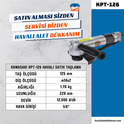 KAWASAKI KPT-126 Havalı Satıh Taşlama 125 mm